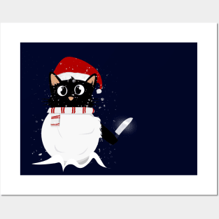 Stabby Snowcat Posters and Art